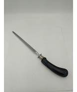 Butcher Knife SHARPENER Black Handle Honing Steel Rod  14&quot; Unbranded Pla... - $14.70