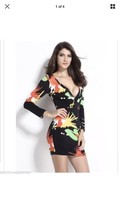 Floral deep v cut out dress Medium NWOT - $5.93