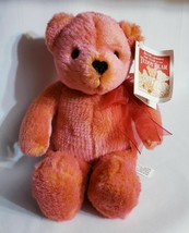 Avon Year Of The Teddy Bear 100th Anniversary 2002 Reddish Pink Plush - £14.20 GBP
