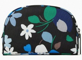 Kate Spade Jae Black Floral Medium Dome Cosmetic Case Pouch WLR00501 NWT $79 1 - £19.28 GBP