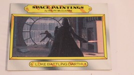 Vintage Empire Strikes Back Trading Card #127 Luke Battling Darth 1980 - £1.55 GBP