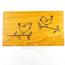 Vintage Great Impressions Bird And Branch Rubber Stamp E350 Leaves - £11.98 GBP