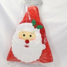 Herald Christmas Tree Skirt Santa Reversible 40&quot; Vintage NEW SEALED Xmas - $23.51