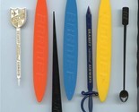 Braniff International Airways 7 Different Swizzle Sticks Sword Surfboards - £53.97 GBP