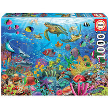 Educa Tropical Fantasy Turtles Jigsaw Puzzle 1000pcs - £39.00 GBP