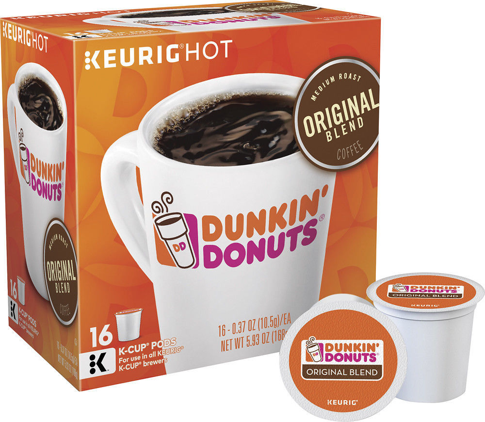Dunkin&#39; Donuts Original Blend Coffee 16 to 96 Keurig K cup Pick Any Quan... - $17.71+