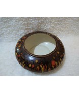 Atlantic mold Ceramic Bowl dark brown Vintage - £24.90 GBP