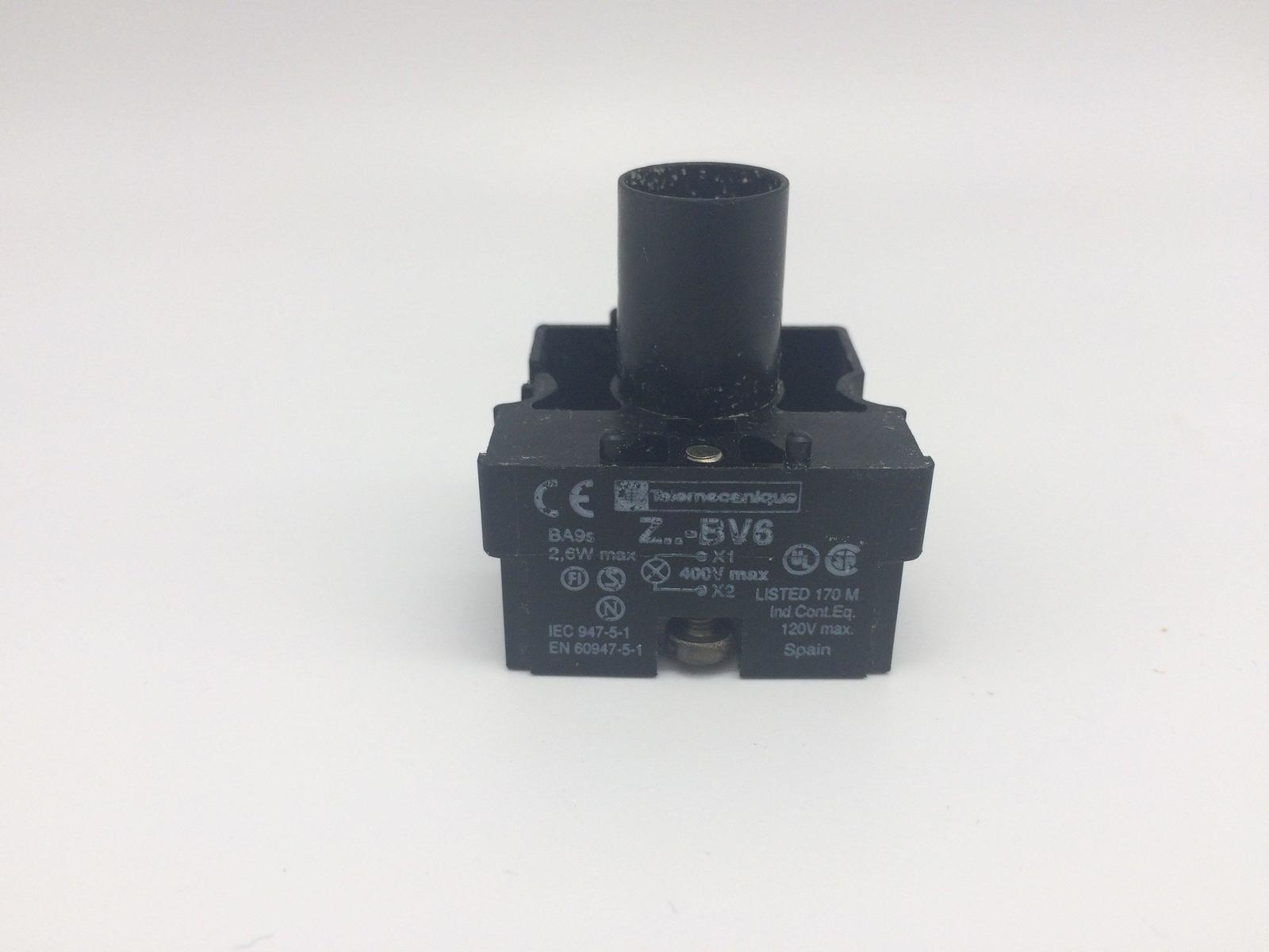 TELEMECANIQUE Z-BV6 PUSH BUTTON LIGHT MODULE TESTED  - $14.00