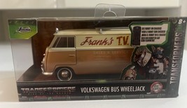 Jada Toys Hollywood Rides: Transformers 7 Autobot &quot;WHEELJACK&quot; VW Bus 1/3... - $174.83 MXN