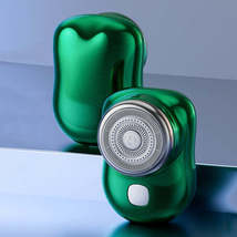 Three-Ring Knife Mesh Electric Men Shaver Travel Portable Mini Shaver, Color: Gr - £8.69 GBP