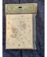 Vintage New Hallmark Greeting Note Cards Mouse Flowers Unused + Envelopes - $330.68 MXN