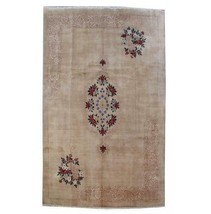 8x13 Authentic Hand Knotted Oriental Wool Rug Ivory B-80669 * - £1,265.90 GBP