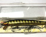 Vintage Bagley 5&quot; Striped Bang-O-Lure Wood Fishing Lure Unfished Plastic... - £15.65 GBP