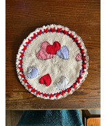 Handcrafted Heartfelt Doily/Candle Mat - $21.00