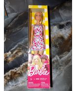 Mattel 2016 Barbie Doll W/Flower Dress &amp; Blue Shoes NEW - $16.20