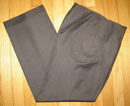 CARLISLE Medium Gray Lightweight Wool Lined Straight Leg Dress Pants (8) - £46.19 GBP