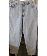 Vintage Lee Rider   Mom Jeans High Waist Taper Denim Light Wash USA. 90&#39;... - $27.07