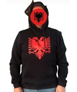 New Albanian Eagle Coat of arms Black Hoodie Universal Hoodie - £26.75 GBP