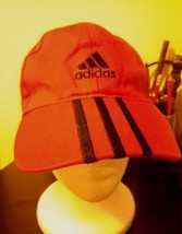 Adidas Red Baseball Cap with Black Stripes - Adjustable - £5.79 GBP