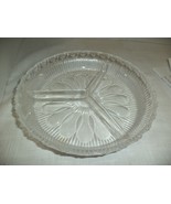 Heavy Divided Glass Dish - $373.88 MXN
