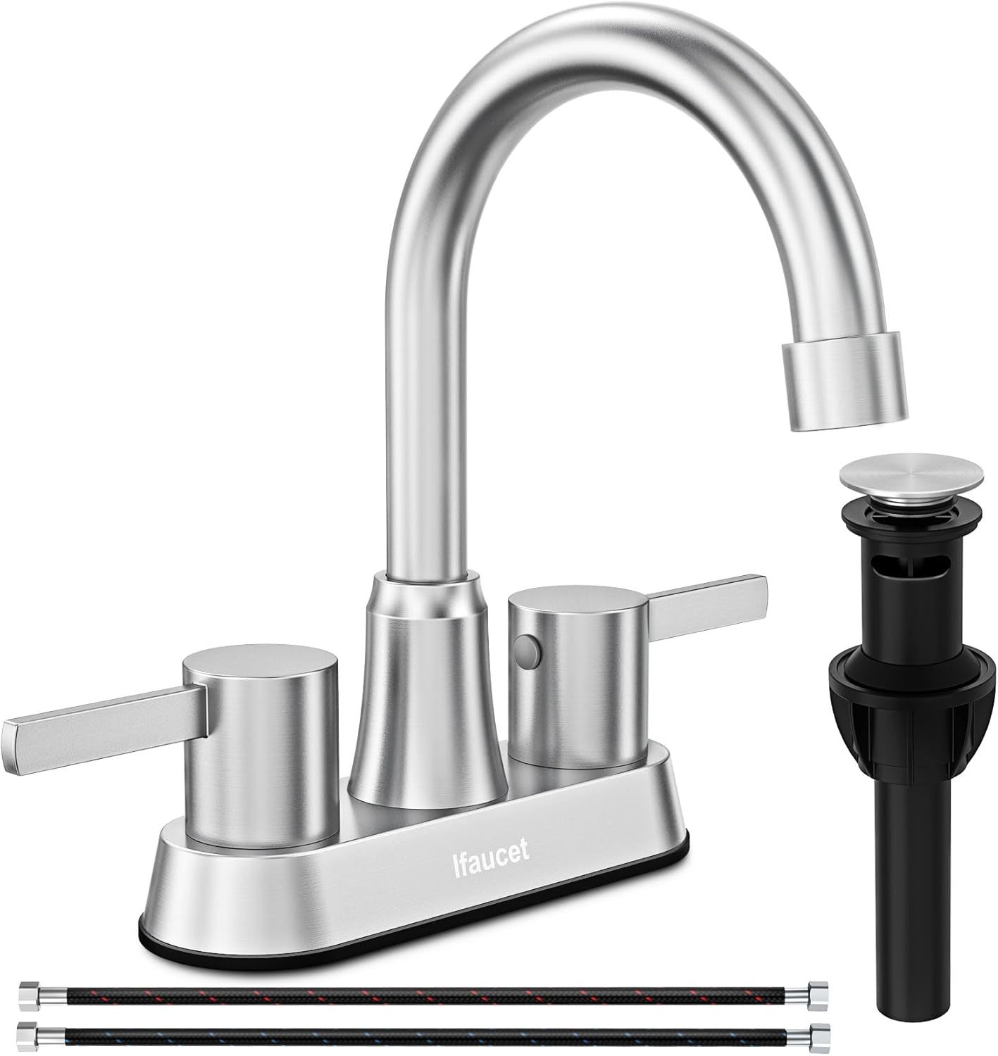 Bathroom Sink Faucet, Lead-Free, 4 Inch 2 Handle Centerset Faucet For Ba... - $38.96