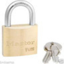 BRASS PADLOCK 1 1/2&quot; Keyed Different Key Corrosion Resist Master Key Loc... - $452.66 MXN
