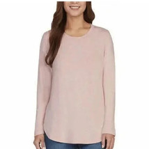 Matty M Women&#39;s Plus Size XXL Long Sleeve Heather Blush Tunic Sweater NWT - $11.69