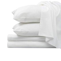 1000 Thread Count Luxury White Queen Sheets, 100% Long Staple Combed Cotton Shee - £147.38 GBP