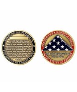 Pocket Token U.S. Military Presenting The Flag Double Sided Two Inch Cha... - £18.42 GBP
