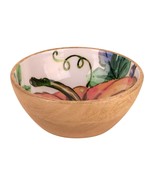 6.5&quot; WOODEN ENAMEL PUMPKN BOWL - $755.00 MXN