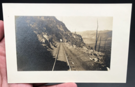 Antique Kruxo 1908-1910 RPPC Railroad Tracks in Mountain Valley Tunnel Postcard - £13.22 GBP