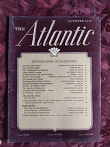 ATLANTIC Magazine October 1947 Francis Katharine Drake Osbert Sitwell June West - £12.70 GBP
