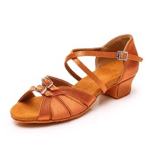 Children Dance Shoes for Girls Women Ballroom Latin shoes Ladies Modern Tango Da - £89.16 GBP