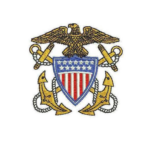 US Navy Officer Crest Army Military Embroidered Polo Shirt - $34.95+
