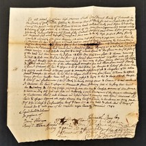 1747 antique COLONIAL DEED falmouth me DAN BAYLEY baily Wm WESTCOAT land - £223.27 GBP