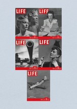 Life Magazine Lot of 5 Full Month of March 1941 3, 10, 17, 24, 31 WWII ERA - £37.96 GBP