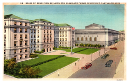 Cleveland Ohio Public Auditorium Board Education Building Postcard Unposted - £3.90 GBP