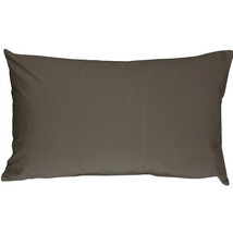 Pillow Decor - Caravan Cotton Dark Gray 12x19 Throw Pillow (SE1-0001-16-92) - £16.03 GBP