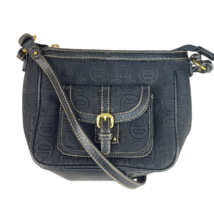 ETIENNE AIGNER Handbag Baguette Logo Fabric Purse Black - £23.45 GBP