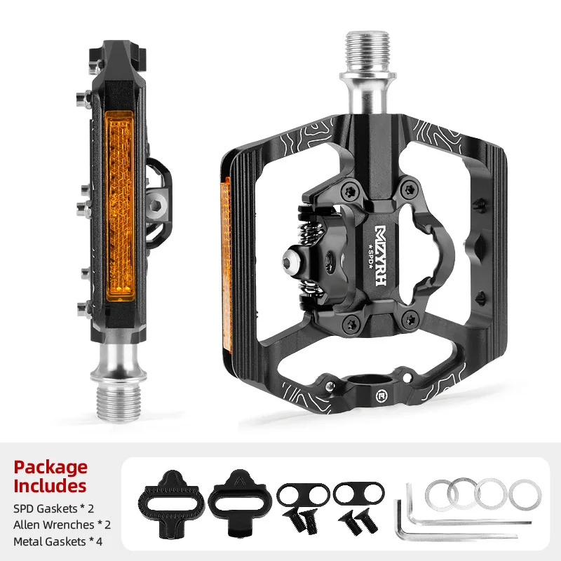 MZYRH MZ-F150 Self-loc Bike Pedal 3 ings Ultralight Anti-slip CNC MTB SPD Pedal  - £107.80 GBP