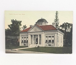 1913 Lee MA Public  Library Postcard Posted Pub. Charles Hughes - $9.74