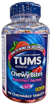 TUMS Chewy Bites Assorted Berries 108 Chewable Tablets EXP 04/2028 - $23.41