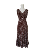 Sheri Martin New York VTG 90s Tropical Midi Dress 6 Sleeveless Boho Cris... - $24.03