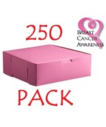 250 PINK Bakery Cookie Pastry Box 6&quot; x 4 1/2&quot; x 2 3/4&quot; Made in USA Bundl... - £76.54 GBP