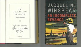 An Incomplete Revenge SIGNED Jacqueline Winspear NOT Personalized! Bk. 5 HC - £22.88 GBP