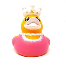Queen Rubber Duck 2 inch White Crown Pink Dress Collect Jeep Duckie Coll... - $8.92