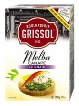 6 X Boulangerie Grissol Melba Canape 12 Grain Crackers 150g Each;Free Shipping - £28.61 GBP