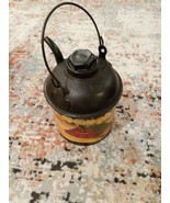 Vintage metal jug Man Cave Decor Country  - $8.68