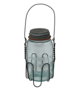 Atlas Strong Shoulder Mason Jar with Ball Lid &amp; Wire Carry Basket - €51,42 EUR