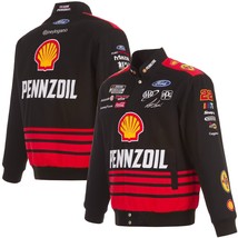 Nascar  Joey Logano Shell Pennzoil Full-Snap Twill  Jacket  Black JH Design - £116.84 GBP+